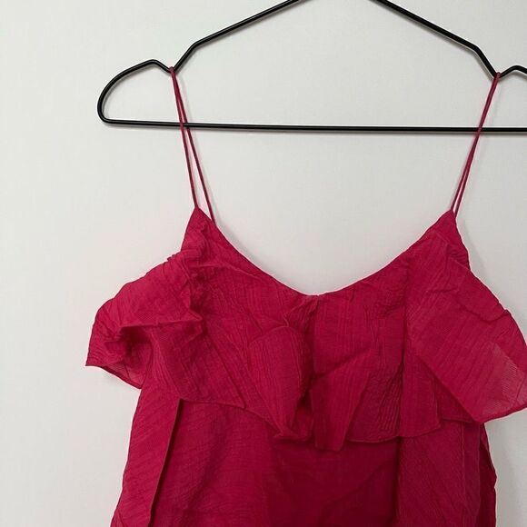 NWT Club Monaco Tiered Maxi Dress w Belt Sleeveless Scoop Neck Sun Dress Pink 0 - Picture 7 of 13